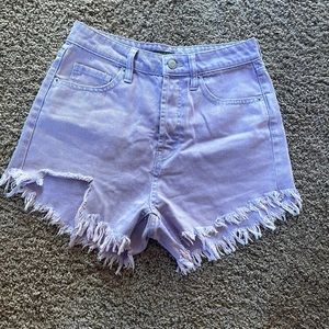 NWOT frayed jean shorts